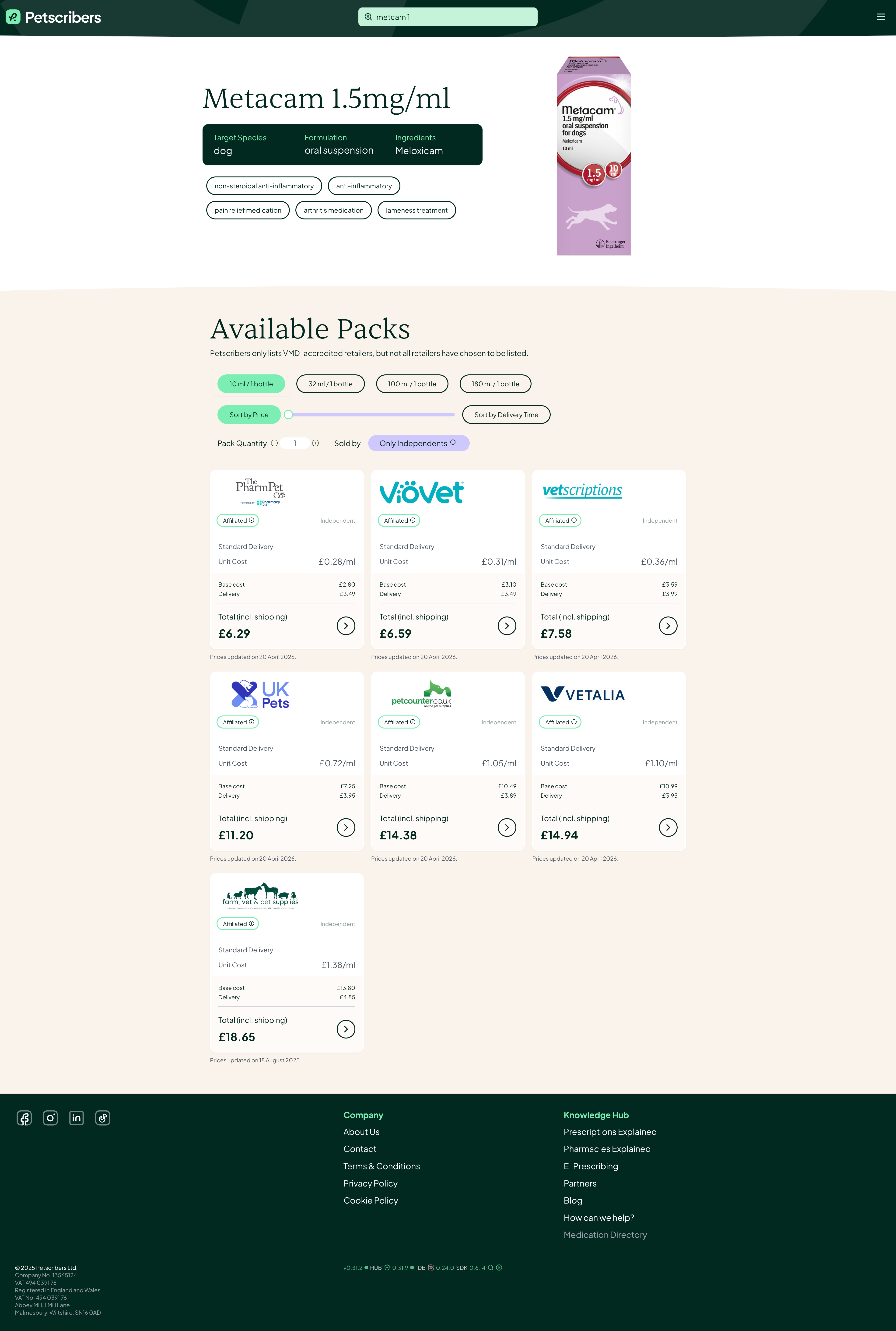 Petscribers: Pet Medication Search & Savings Platform